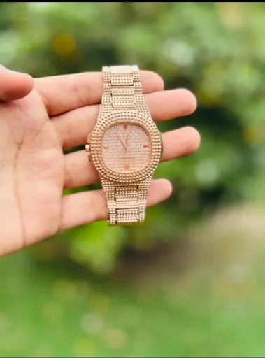 Crystal Men's Movement: Quartz, Water Resistant Watch